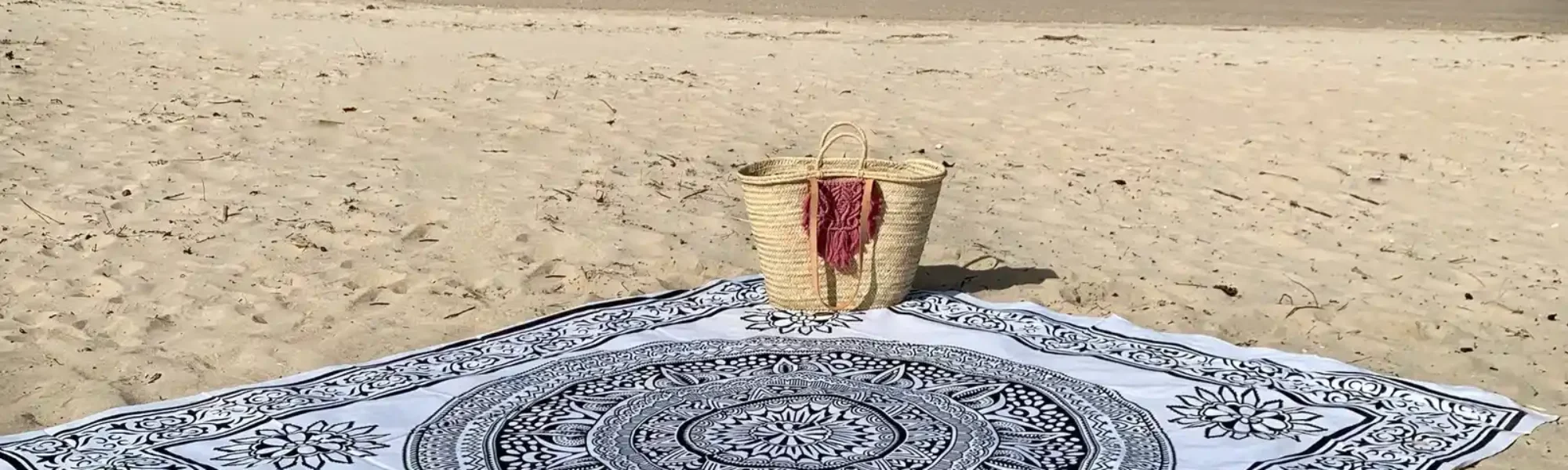 mandala en la playa